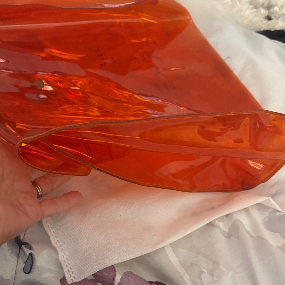 Hermes Vibrant Orange Tote Bag - Picture 6 of 7